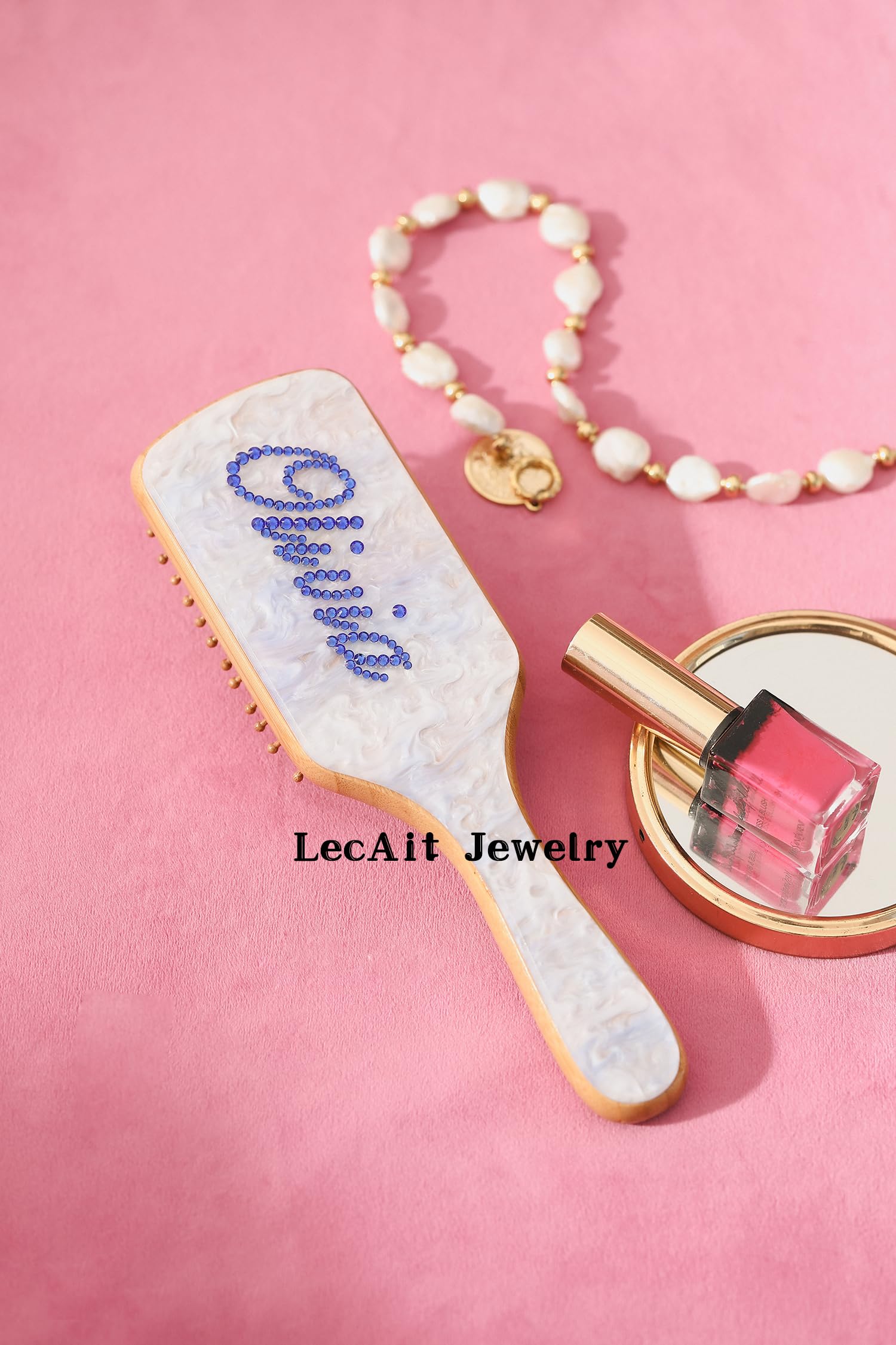 Amazon.com : LecAit Custom Hair Brush For Woman Blue Sugar Color
